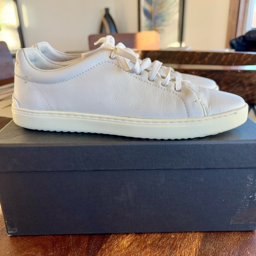 RAG & BONE Kent Lace Up All Leather White Sneakers New in Box-Size EU 39.5 - Picture 10 of 14